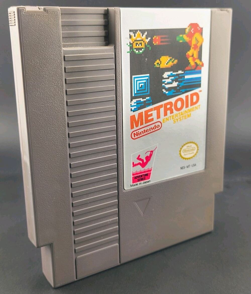 Metroid Nintendo NES Yellow Classic Series Authentic Cartridge Only Clean